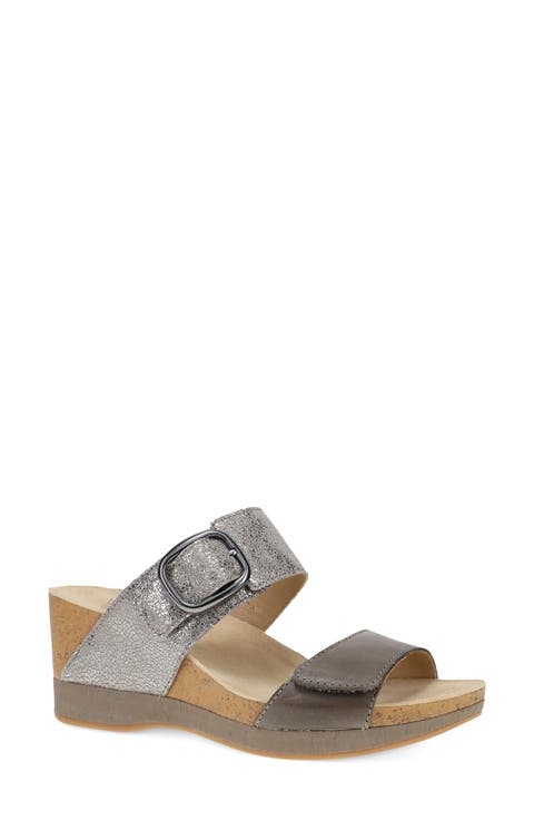 Shannon Platform Wedge Slide Sandal (Women)
