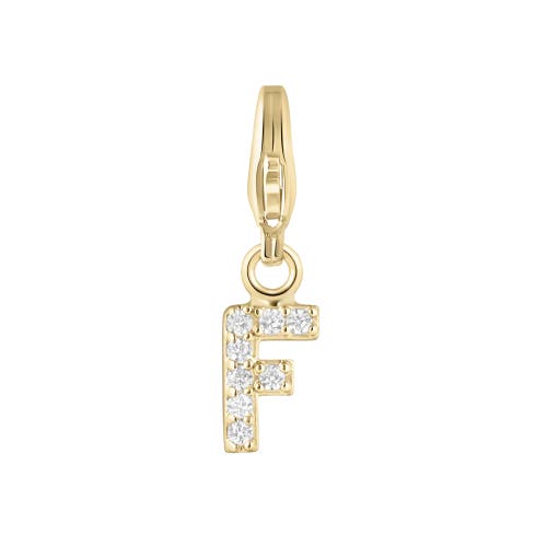 Electric Picks Initial Charm In Gold - F