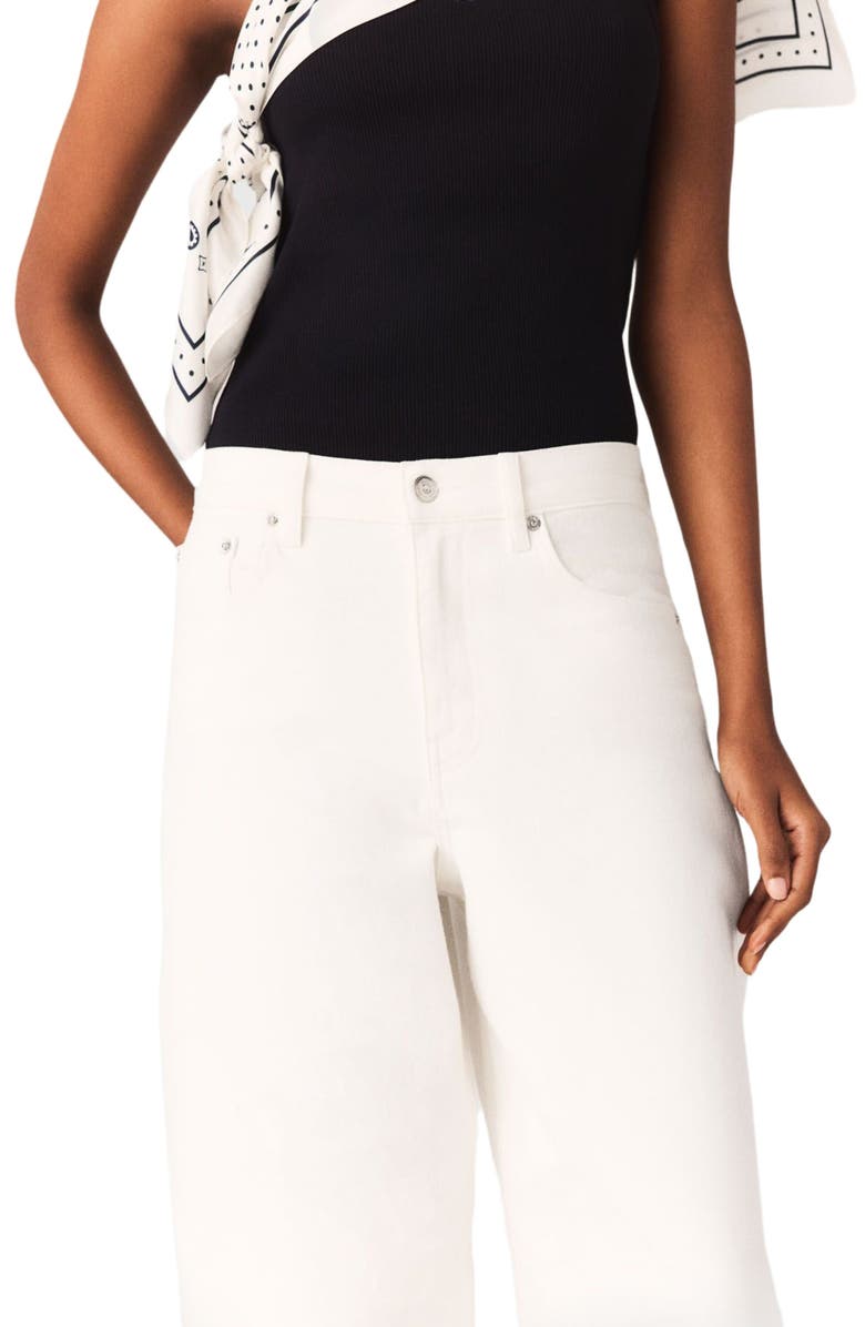 maje Balloon jeans, Alternate, color, White