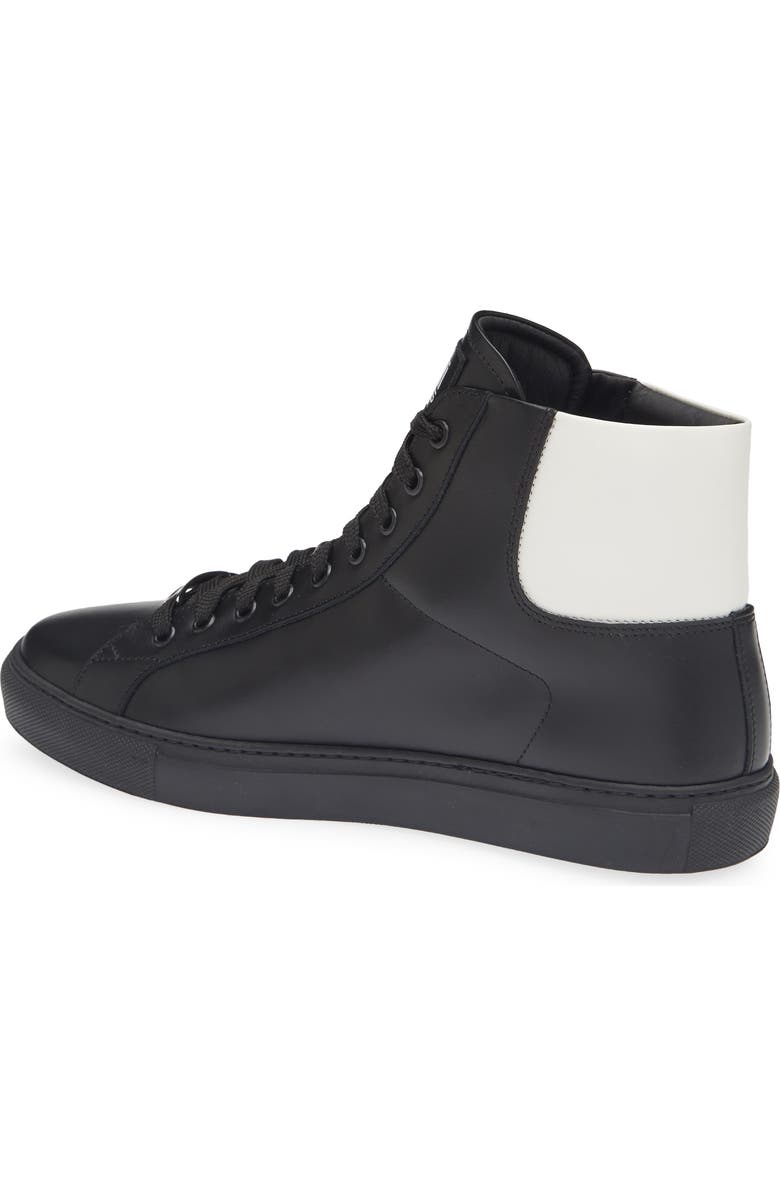 Roberto Cavalli Logo High Top Sneaker, Alternate, color, Black