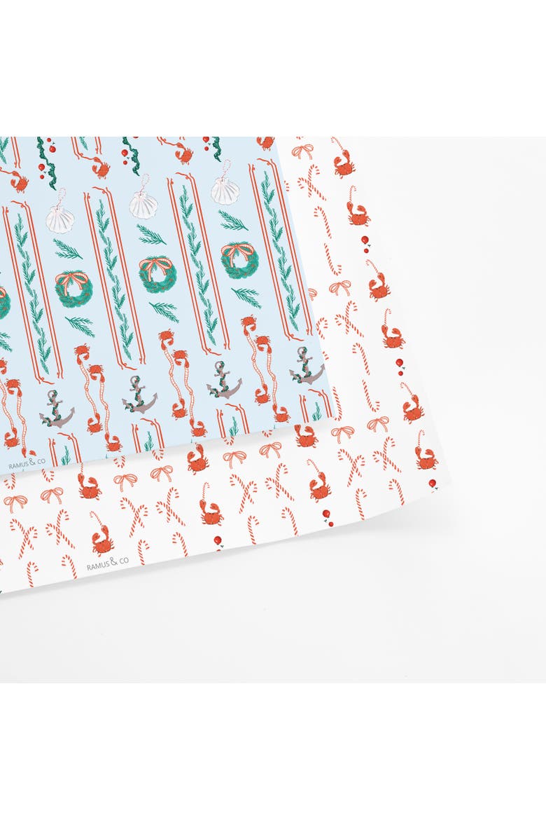 Two-Sided "A Pinch Of Holiday" Heavyweight Christmas/Holiday Gift Wrap, Main, color, Multicolored