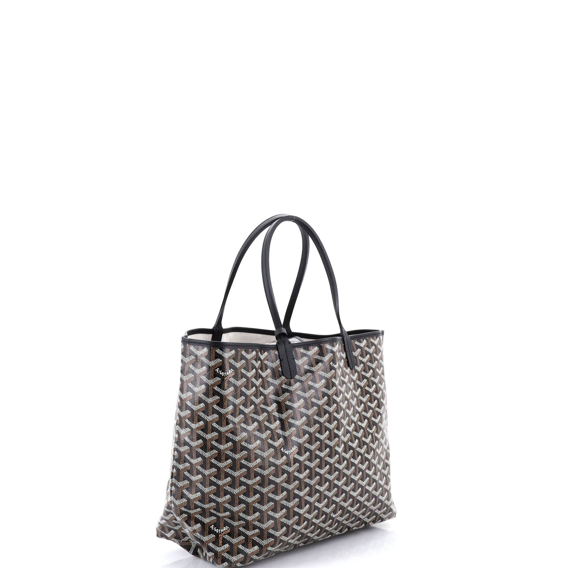 Pre-Owned Goyard Saint Louis Tote Coated Canvas PM, Alternate, color, Black