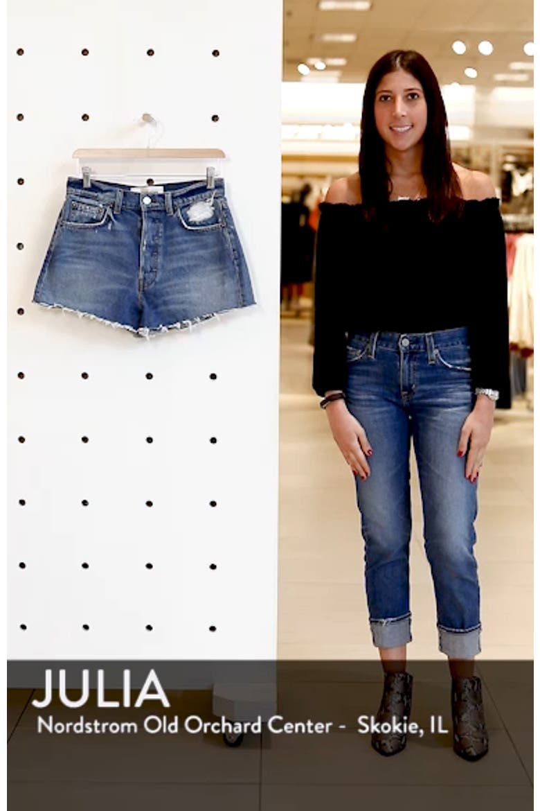 Dixie High Waist Cutoff Denim Shorts video