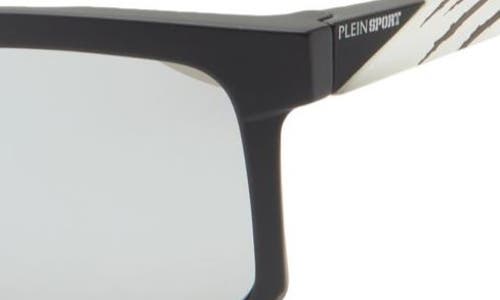 Philipp Plein 56mm Sport Square Sunglasses In Black Black Smoke