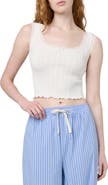 Florence by Mills Lace Trim Crop Tank