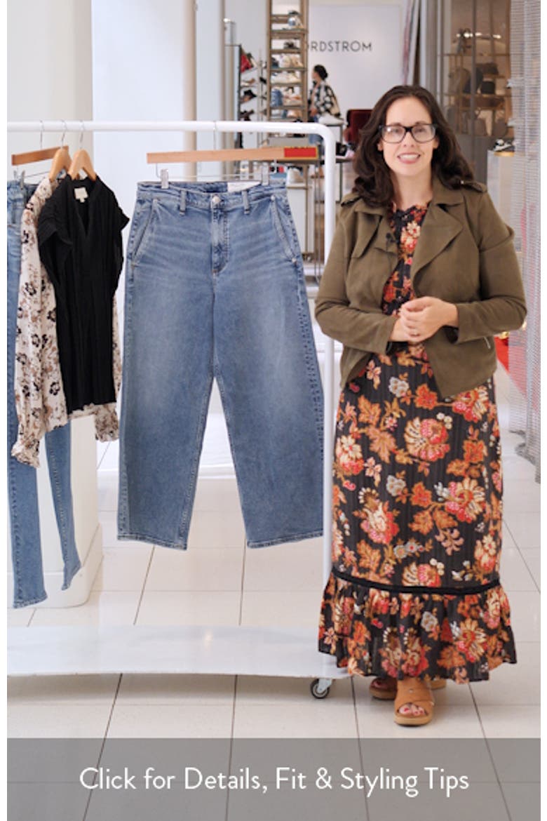 Andi High Waist Ankle Wide Leg Jeans video