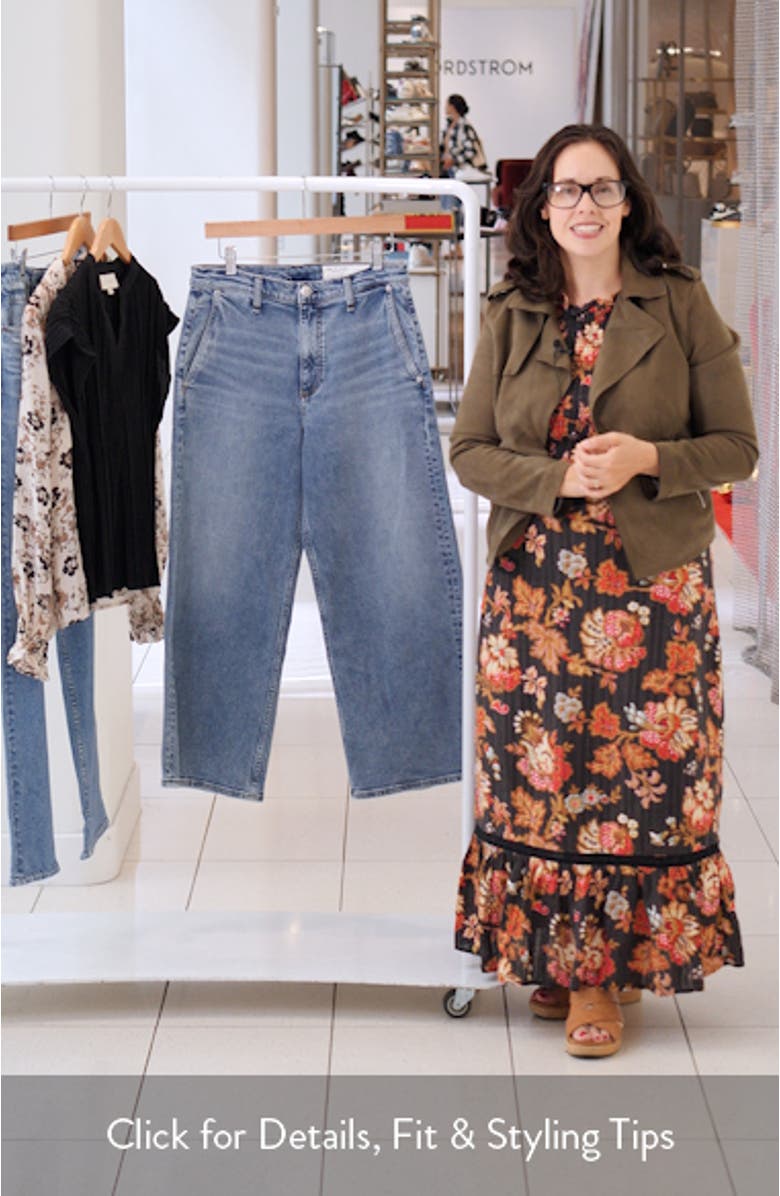 Andi High Waist Ankle Wide Leg Jeans, sales video thumbnail