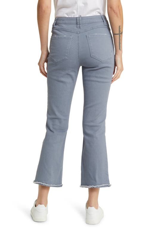 Wit & Wisdom Tatum 'ab'solution Frayed High Waist Ankle Flare Jeans In Blue