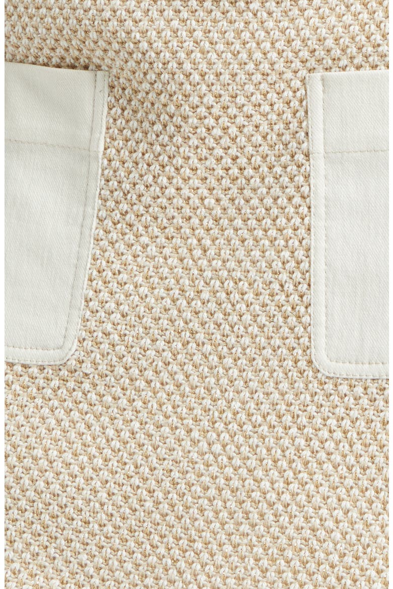 Gili Tweed Miniskirt, Alternate, color, SANDSTONE TWEED