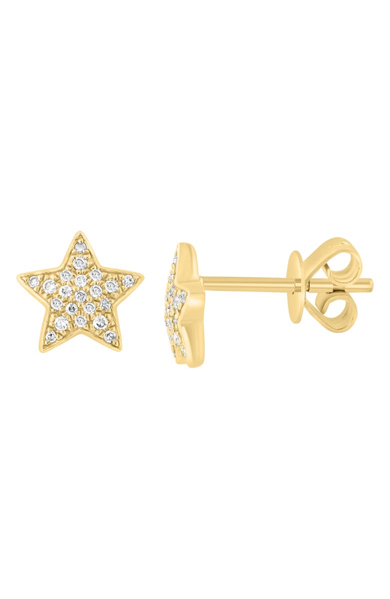 EFFY Diamond Pavé Star Stud Earrings, Alternate, color, 