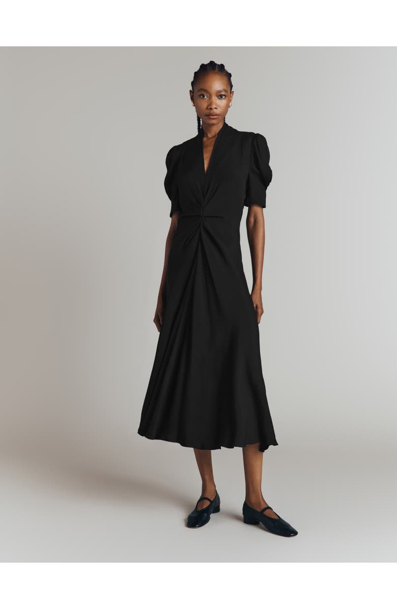 Ghost London Capri Crepe Short Sleeve Midi Dress, Alternate, color,