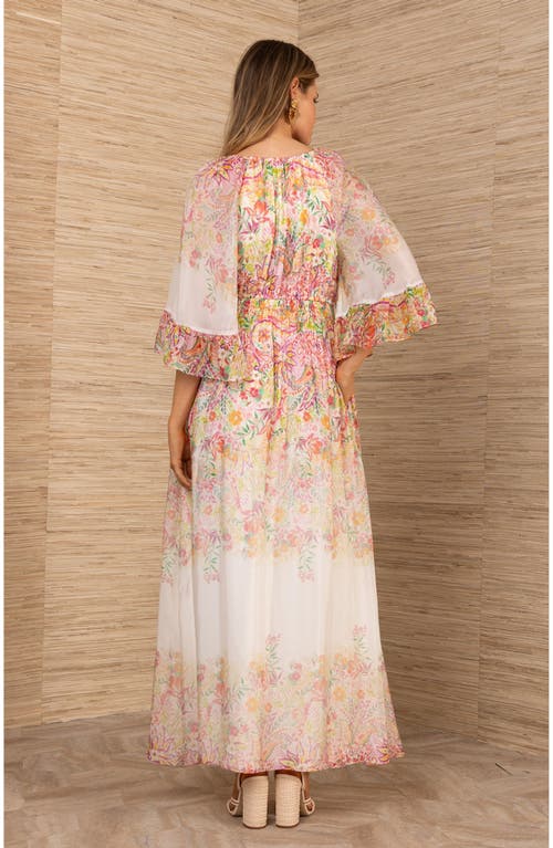 Hale Bob Celia Chiffon Maxi Dress