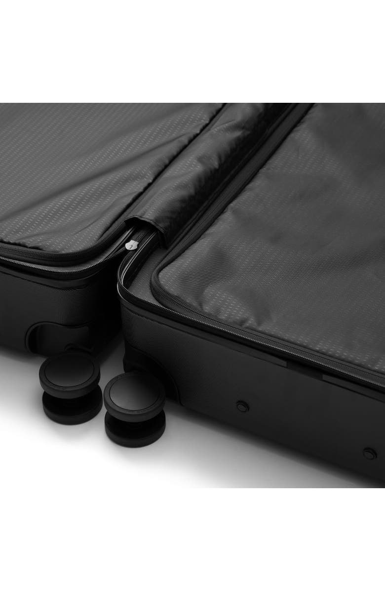 D_b_ Ramverk Pro Hardside 21 Inch Carry On Luggage Spinner with Zipper Front Access Pocket, Alternate, color, Black Out