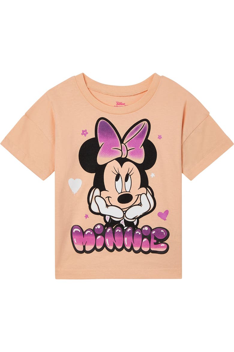 Minnie Mouse Girls' 2-Piece T-Shirt and Shorts Set, Alternate, color, Minnie Ombre Purple