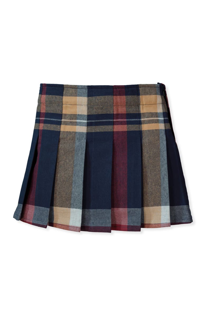 Hope & Henry Baby Girls' Organic Pleated Buckle Skirt, Infant, Alternate, color,