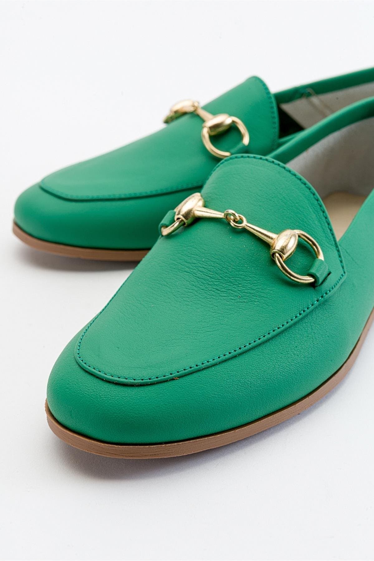 Forever & Always Shoes Penny Leather Horsebit Loafers, Alternate, color, Green Leather