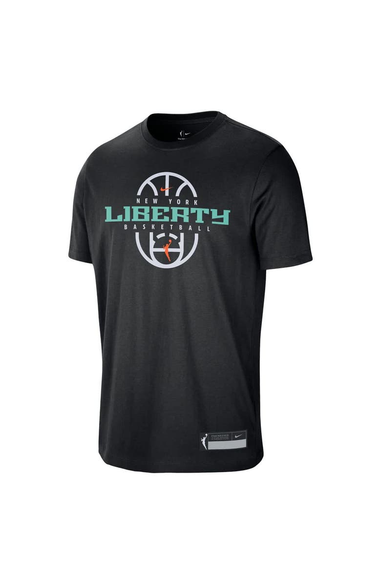Nike Unisex Nike Black New York Liberty 2026 On-Court Authentic Practice Premium T-Shirt, Alternate, color, Black