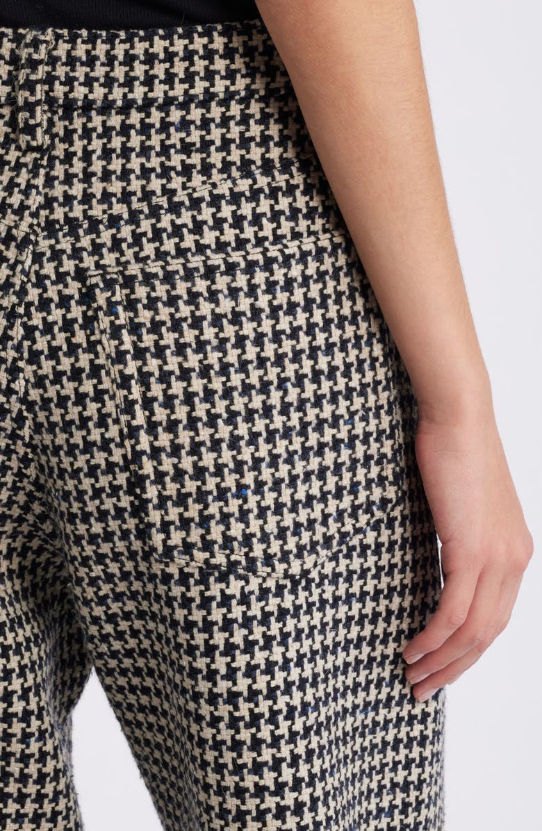 FRAME The Tweed Barrel Leg Pants, Alternate, color, Houndstooth