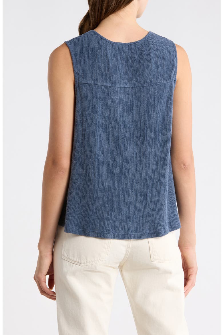 Cutwork Embroidered Cotton Swing Tank, Alternate, color, OMBRE BLUE