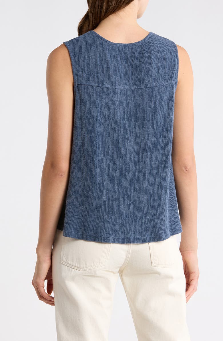 Lucky Brand Cutwork Embroidered Cotton Swing Tank, Alternate, color, Ombre Blue