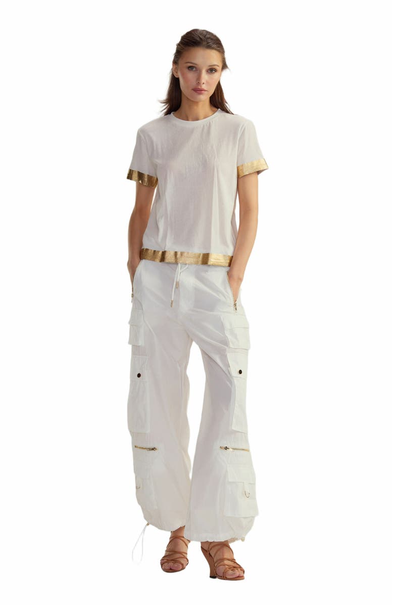 Cynthia Rowley Athena Tee, Main, color, White