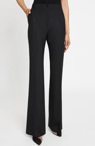 Santorelli Beth Flared Pant in Virgin Wool Stretch