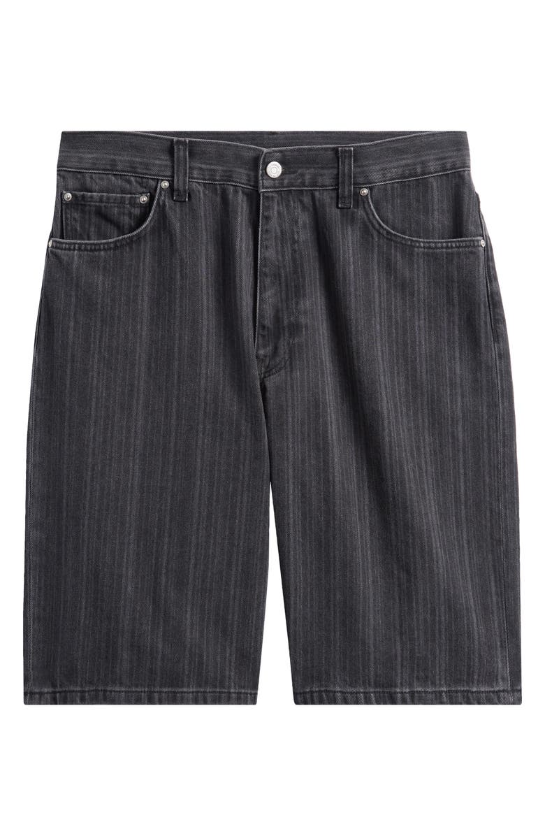 Carhartt Work In Progress Rylan Loose Fit Stripe Cotton Denim Shorts, Alternate, color, Rylan Stripe Black Stone