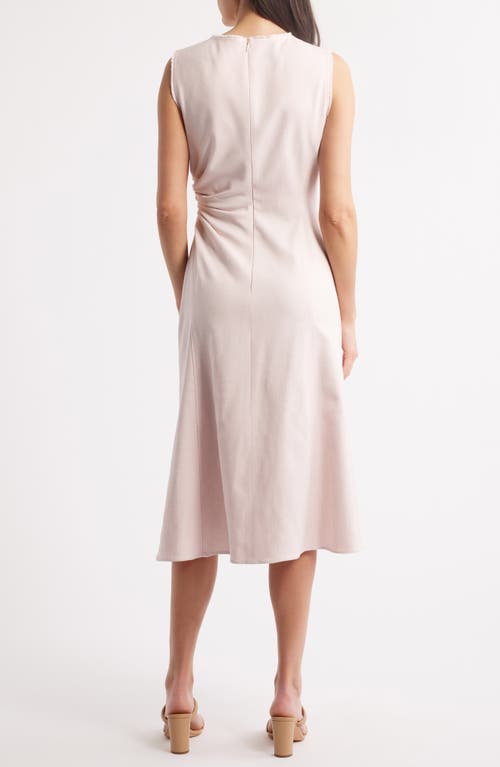 Hugo Boss Boss Dianah Fringe Trim Dress In Gray