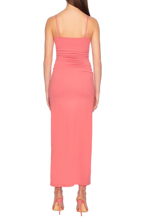 Susana Monaco Sleeveless Body-con Midi Dress In Azalea