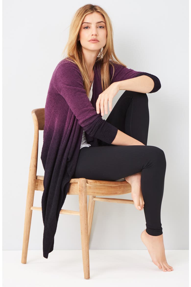 CozyChic Lite® Calypso Wrap Cardigan (Nordstrom Exclusive), Main, color, VELVET PLUM/AUBERGINE
