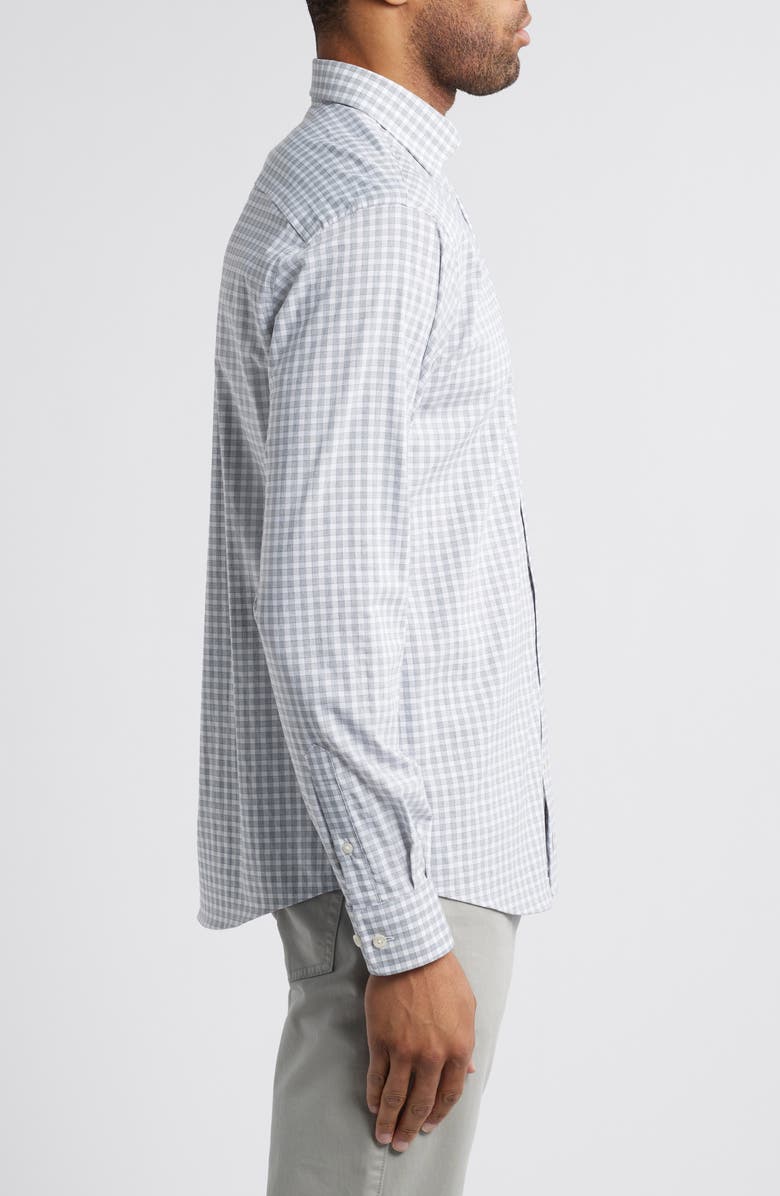 johnnie-O Westwood Plaid Button-Up Shirt, Alternate, color, Light Gray
