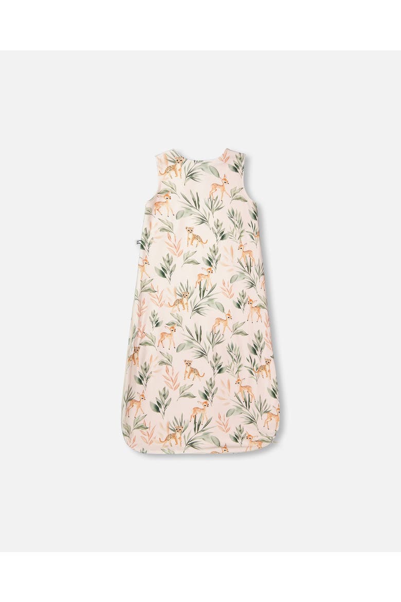 Organic Cotton Jersey Muslin Deer Printed Sleep Sack, Alternate, color, Peach Deer Print