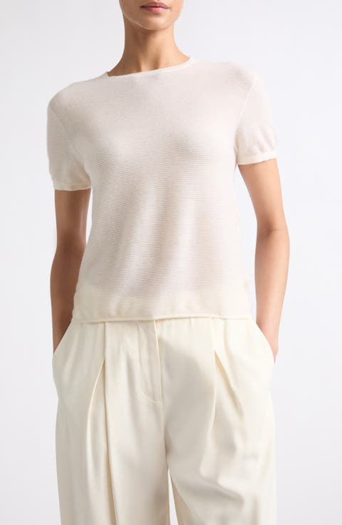 Ira Short Sleeve Cashmere Sweater