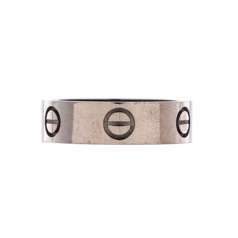 Love Band Ring 18K White Gold