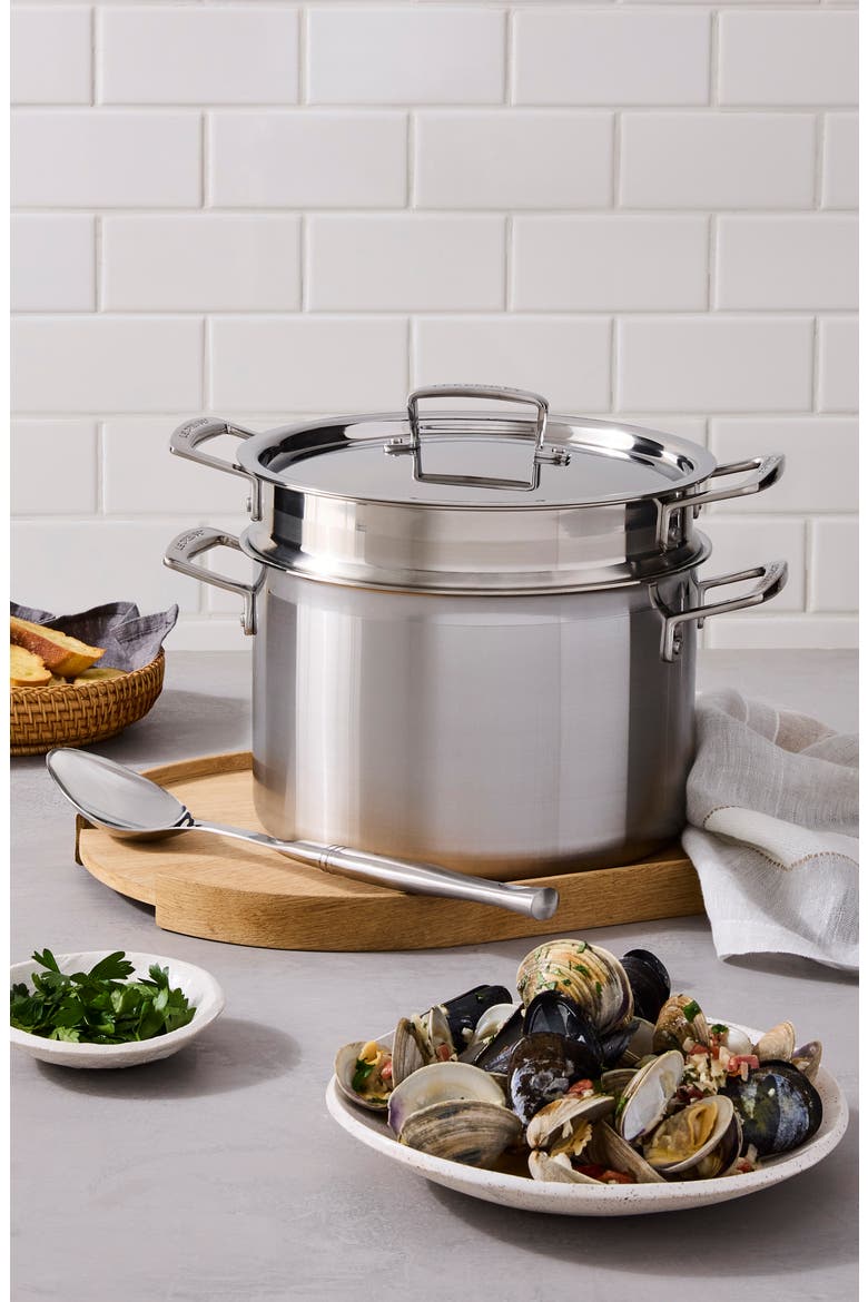 7.5-Quart Classic Stainless Steel Pasta Pot with Colander Insert, Alternate, color, STAINLESS STEEL