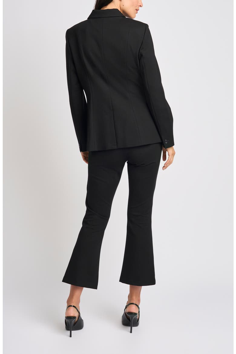 Double Zip Long Jacket, Alternate, color, RICH BLACK 060