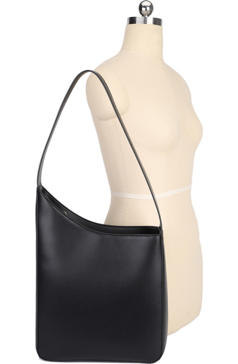 AOTA Melie Asymmetrical Tote Bag, Alternate, color, Black