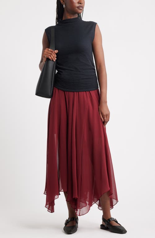 Treasure & Bond Handkerchief Maxi Skirt In Purple