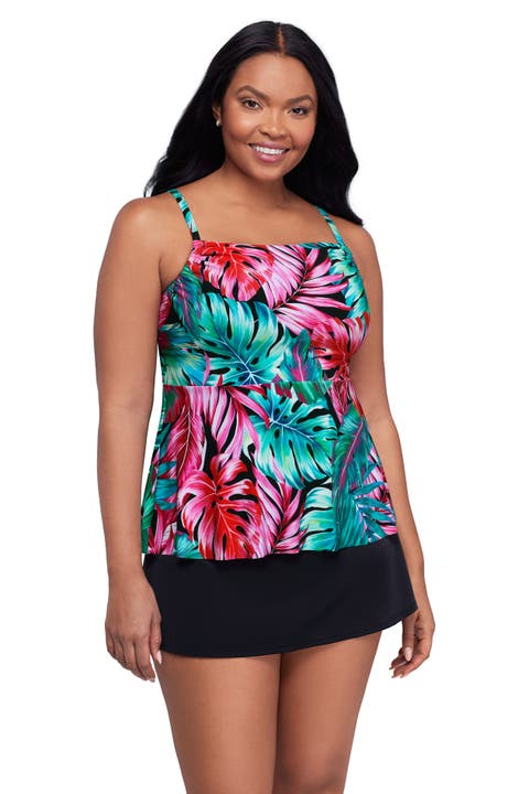 Terri Adjustable Neckline Tankini Swimsuit Top