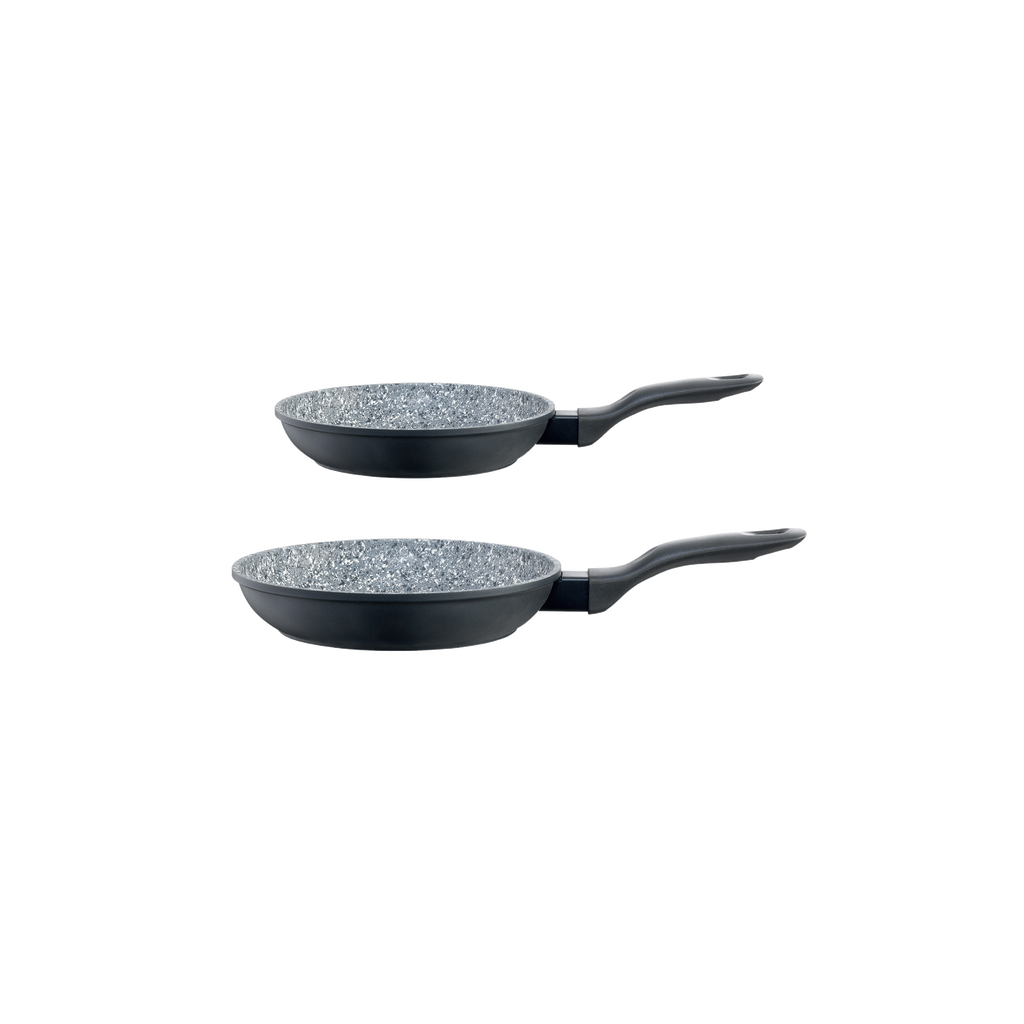 Cuisine::pro® STONE X² Non Stick Frypan Twin Pack 26cm/10" & 30cm/12" in Black at Nordstrom