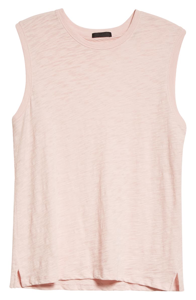 ATM Anthony Thomas Melillo Schoolboy Cotton Slub Jersey Sleeveless T-Shirt, Alternate, color, Pale Summer Rose