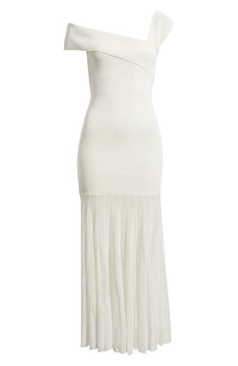 Rowan One-Shoulder Knit Maxi Dress