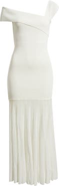 Line & Dot Rowan One-Shoulder Knit Maxi Dress