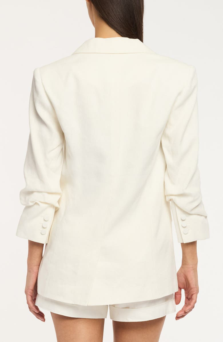 Cinq à Sept Kylie Linen & Cotton Blazer, Alternate, color, Ivory