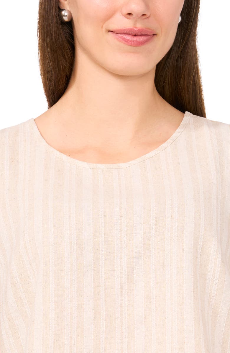 Halogen<sup>®</sup> Stripe Shell Top, Alternate, color, Almond Milk
