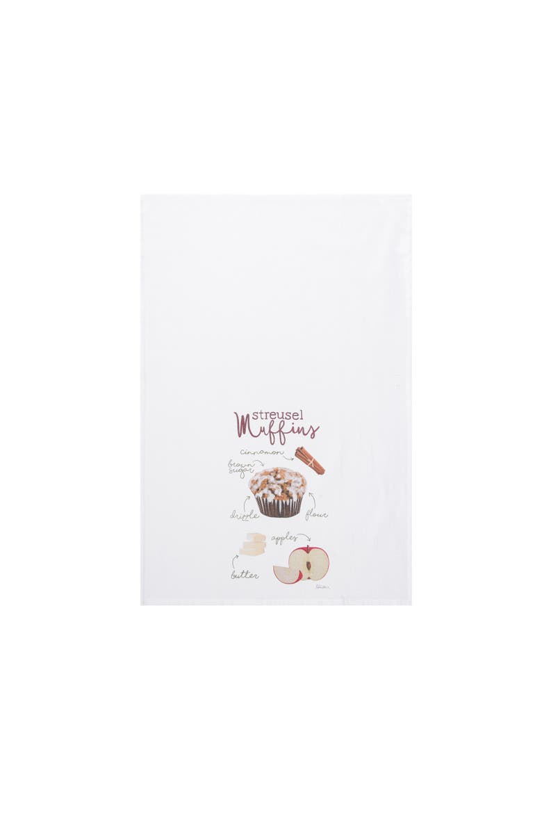 Apple Cider Crisp & Streusel Towel Set of 3, Alternate, color, White