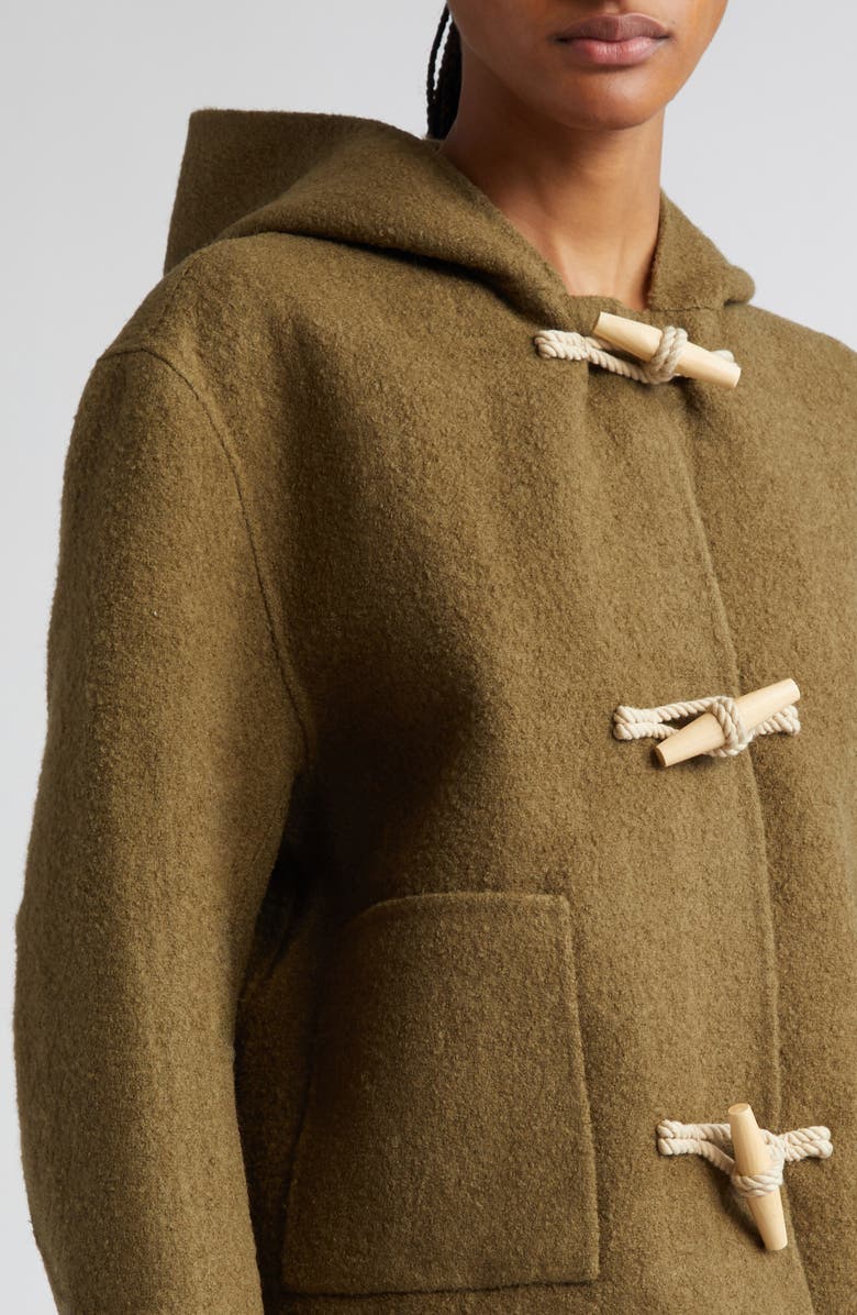 TOTEME Wool Blend Felt Duffle Jacket | Nordstrom