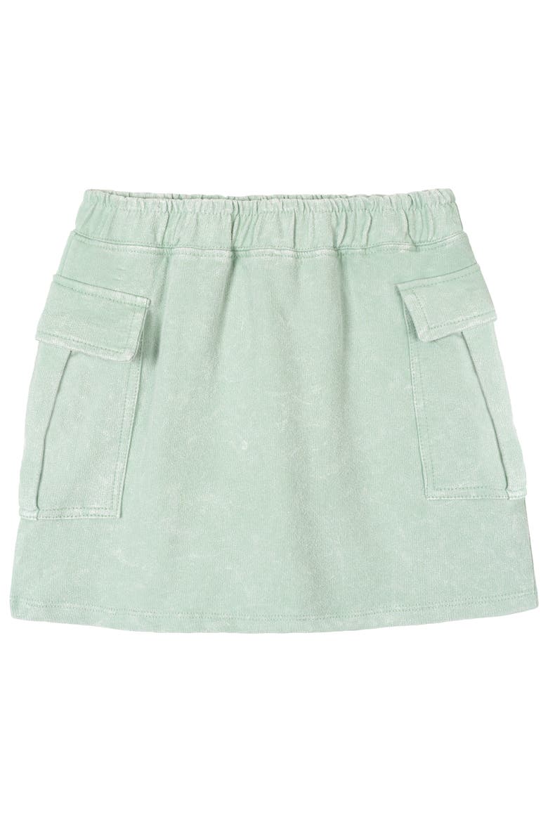 The Mandalorian Grogu 2-Piece Mineral Wash T-Shirt and Skort Set, Alternate, color, Grogu Sage Green