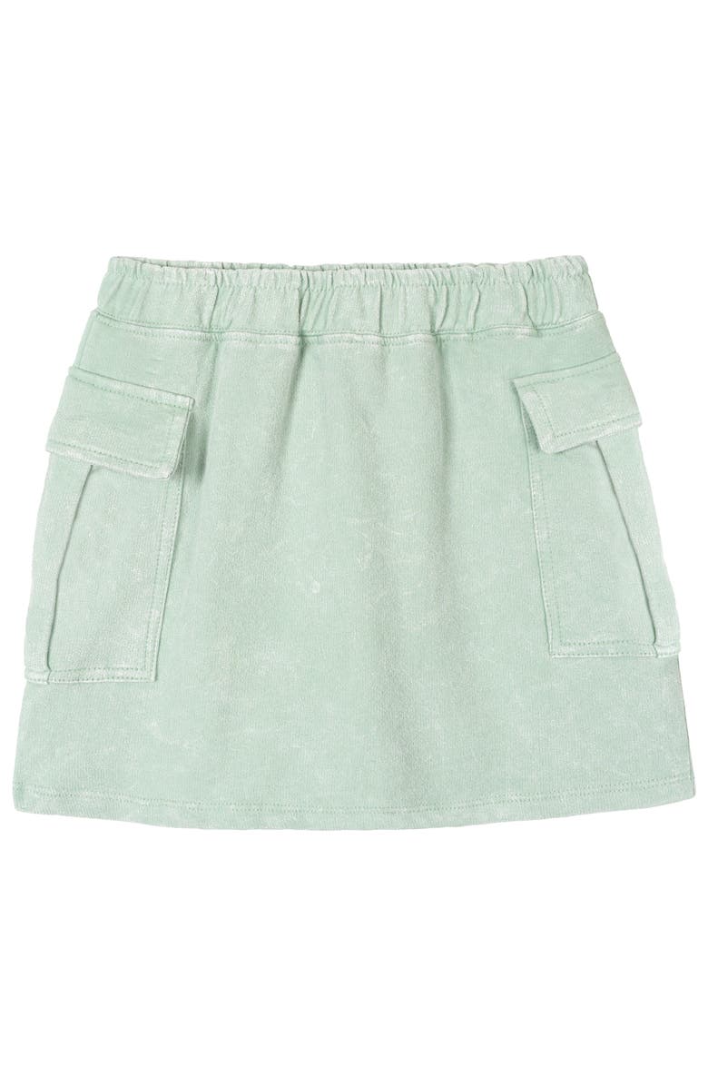 Star Wars The Mandalorian Grogu 2-Piece Mineral Wash T-Shirt and Skort Set, Alternate, color, Grogu Sage Green