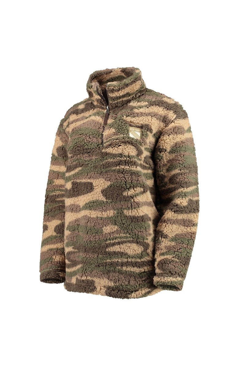 G-III SPORTS BY CARL BANKS Women's G-III Sports by Carl Banks Camo New York Rangers Sherpa Quarter-Zip Jacket, Alternate, color, Camo